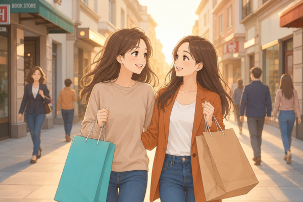 ショッピングを楽しむ女性