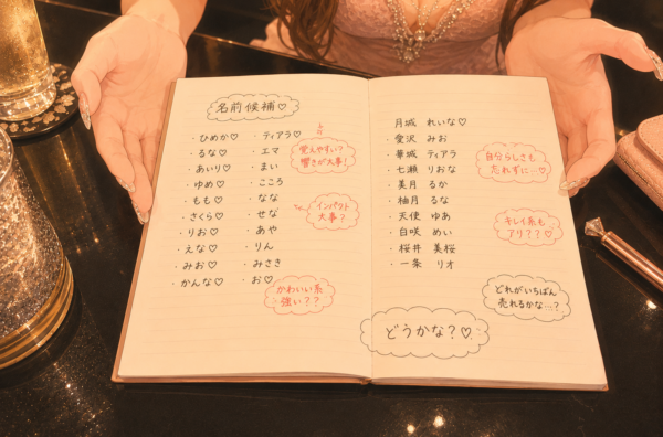 源氏名の候補ノート