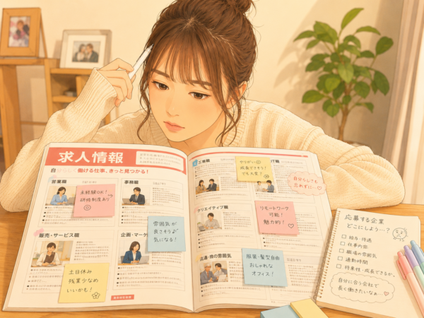 求人を比較する女性