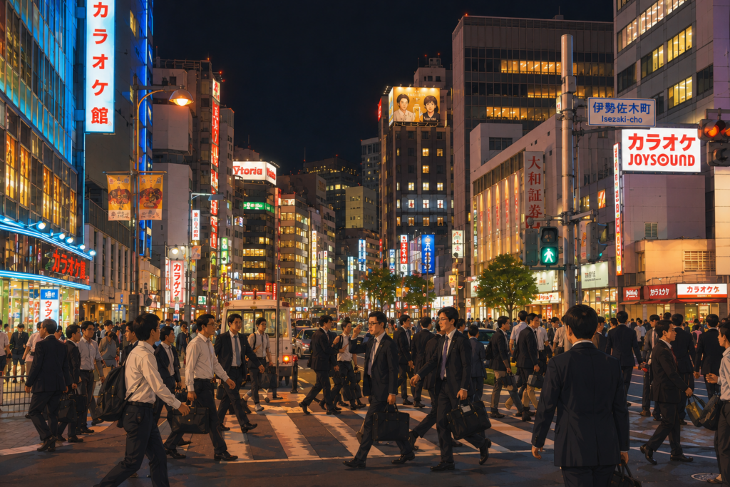 夜の伊勢佐木町